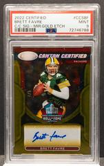 Brett Favre [Gold Etch] #CCS-BF Football Cards 2022 Panini Certified Canton Signatures Prices
