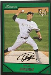 Ubaldo Jimenez #206 Baseball Cards 2007 Bowman Prices