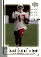 Arnold Jackson #181 Football Cards 2001 Upper Deck Top Tier Prices