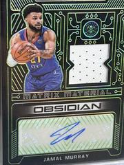 Jamal Murray [Green] Basketball Cards 2021 Panini Obsidian Matrix Material Autographs Prices