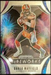 Baker Mayfield Football Cards 2019 Panini Prizm Fireworks Prices