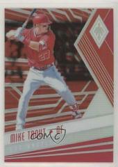 Mike Trout [Red] #7 Baseball Cards 2018 Panini Chronicles Phoenix Prices