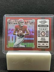 Bryce Young [Red] #1 Football Cards 2023 Panini Chronicles Draft Picks Contenders College Ticket Prices