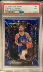 Stephen Curry [Blue Disco Prizm] #57 Basketball Cards 2020 Panini Select Prices