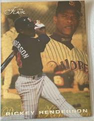 Rickey Henderson Baseball Cards 1996 Flair Prices