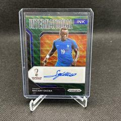 Bacary Sagna [Green Wave] Soccer Cards 2022 Panini Prizm World Cup International Ink Autograph Prices