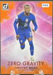 Timothy Weah [Orange] #25 Soccer Cards 2022 Panini Donruss Zero Gravity Prices