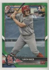 Luken Baker [Green] Baseball Cards 2018 Bowman Draft Prices