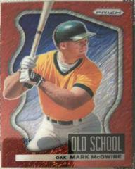 Mark McGwire [Red Shimmer Prizm] #OS-7 Baseball Cards 2022 Panini Prizm Old School Prices