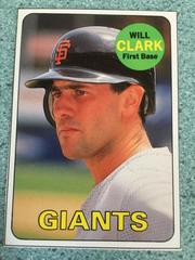Will Clark [Hand Cut] #4 Baseball Cards 1990 Baseball Cards Magazine Repli Cards Prices