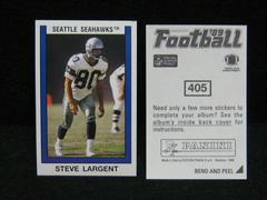 Steve Largent Football Cards 1989 Panini Sticker Prices