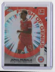 Jamal Musiala #FG-JM Soccer Cards 2022 Topps Chrome Bundesliga Flash of Genius Prices