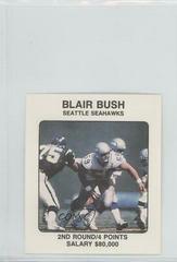 Blair Bush Football Cards 1989 Franchise Game Prices