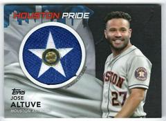 Jose Altuve [Black] Baseball Cards 2022 Topps City Flag Patch Relics Prices