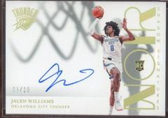 Jalen Williams [Holo Gold] #SHS-JLN Basketball Cards 2022 Panini Noir Shadow Signatures Prices