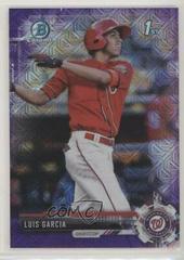 Luis Garcia [Purple Refractor] Baseball Cards 2017 Bowman Mega Box Chrome Prospects Prices