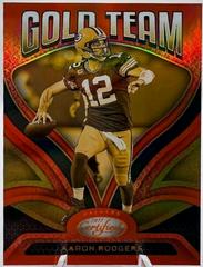 Aaron Rodgers [Orange] #GT-8 Football Cards 2022 Panini Certified Gold Team Prices