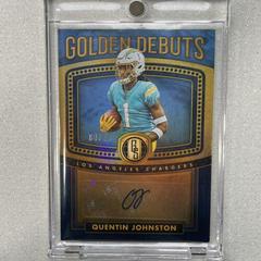 Quentin Johnston [Sapphire] #GD-8 Football Cards 2023 Panini Gold Standard Golden Debuts Autographs Prices