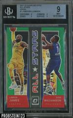 LeBron James, Zion Williamson [Green] #1 Basketball Cards 2021 Panini Donruss Optic All Stars Prices