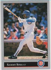 Sammy Sosa #412 Baseball Cards 1992 Leaf Prices