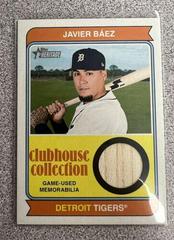 Javier Baez #CCR-JB Baseball Cards 2023 Topps Heritage Clubhouse Collection Relics Prices