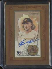Gunnar Henderson #MA-GH Baseball Cards 2023 Topps Allen & Ginter Mini Framed Autographs Prices