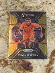 Steven Bergwijn [Gold] #1 Soccer Cards 2022 Panini Prizm World Cup Phenomenon Prices