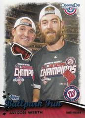 Jayson Werth Baseball Cards 2013 Topps Opening Day Ballpark Fun Prices