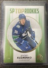 Andrei Kuzmenko [Green] #TR-10 Hockey Cards 2022 SP Authentic Top Rookies Prices