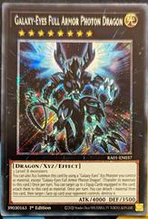 Galaxy-Eyes Full Armor Photon Dragon [Platinum Secret Rare] RA01-EN037 YuGiOh 25th Anniversary Rarity Collection Prices