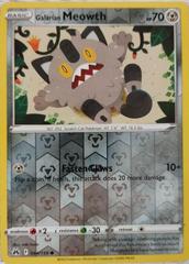 Galarian Meowth [Reverse Holo] #84 Pokemon Crown Zenith Prices