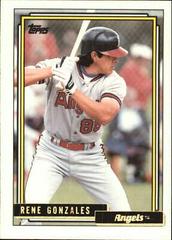 Rene Gonzales #42T Baseball Cards 1992 Topps Traded Prices