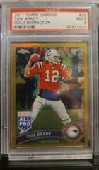Tom Brady [Gold Refractor] Football Cards 2011 Topps Chrome Prices