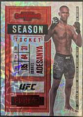 Israel Adesanya [Asia Red] Ufc Cards 2021 Panini Chronicles UFC Prices