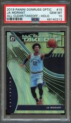 JA Morant [Holo] #15 Basketball Cards 2019 Panini Donruss Optic All Clear for Takeoff Prices