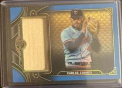 Carlos Correa [Sapphire] #SJR1-CC2 Baseball Cards 2022 Topps Triple Threads Single Jumbo Relics Prices