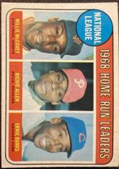 NL Home Run Leaders [W. McCovey, R. Allen, E. Banks] Baseball Cards 1969 O Pee Chee Prices
