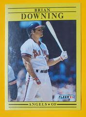 Brian Downing #310 Baseball Cards 1991 Fleer Prices