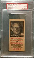 Whitey Lockman Baseball Cards 1954 NY Journal American Prices