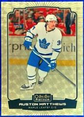 Auston Matthews [Golden Treasures] #34 Hockey Cards 2022 O-Pee-Chee Platinum Prices