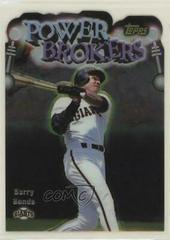 Barry Bonds #PB12 Baseball Cards 1999 Topps Power Brokers Prices
