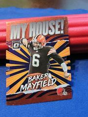 Baker Mayfield [Purple Stars] Football Cards 2021 Panini Donruss Optic My House Prices
