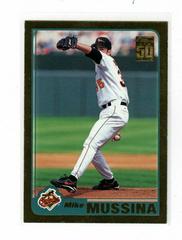 Mike Mussina #33 Baseball Cards 2001 Topps Gold Prices