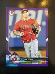 Mike Trout [Purple] Baseball Cards 2018 Bowman Prices