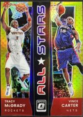 Tracy McGrady, Vince Carter [Gold] #10 Basketball Cards 2021 Panini Donruss Optic All Stars Prices
