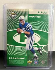 John Elway, Peyton Manning [Green] #SR01 Football Cards 1998 Upper Deck UD Choice Starquest/Rookiequest Prices