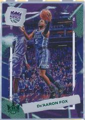 De'Aaron Fox [Jade] Basketball Cards 2022 Panini Court Kings Prices