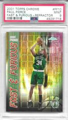 Paul Pierce Basketball Cards 2001 Topps Chrome Fast & Furious Prices