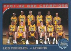 Los Angeles Lakers #184 Basketball Cards 2002 Topps Prices