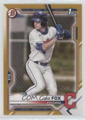 Jake Fox [Gold] #BD-102 Baseball Cards 2021 Bowman Draft Prices